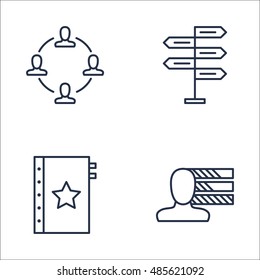 Set Of Project Management Icons On Decision Making, Quality Management, Teamwork And More. Premium Quality EPS10 Vector Illustration For Mobile, App, UI Design.