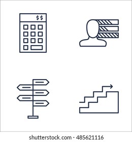 Set Of Project Management Icons On Decision Making, Investment, Charts And More. Premium Quality EPS10 Vector Illustration For Mobile, App, UI Design.