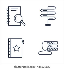 Set Of Project Management Icons On Personality, Research, Quality Management And More. Premium Quality EPS10 Vector Illustration For Mobile, App, UI Design.