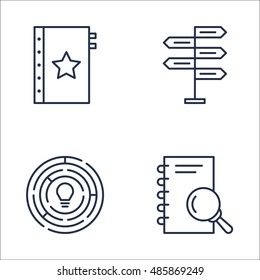 Set Of Project Management Icons On Quality Management, Creativity, Research And More. Premium Quality EPS10 Vector Illustration For Mobile, App, UI Design.