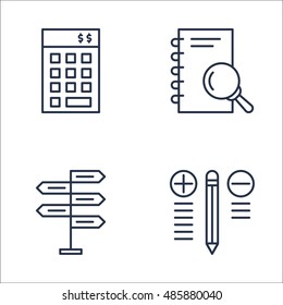 Set Of Project Management Icons On Decision Making, Best Solution, Investment And More. Premium Quality EPS10 Vector Illustration For Mobile, App, UI Design.