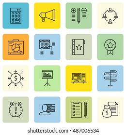 Set Of Project Management Icons On Deadline, Investment, Best Solution And More. Premium Quality EPS10 Vector Illustration For Mobile, App, UI Design.