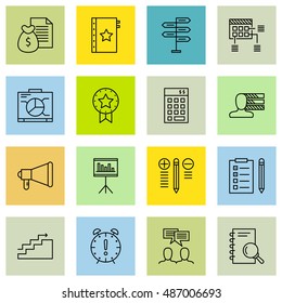 Set Of Project Management Icons On Personality, Award, Statistics And More. Premium Quality EPS10 Vector Illustration For Mobile, App, UI Design.