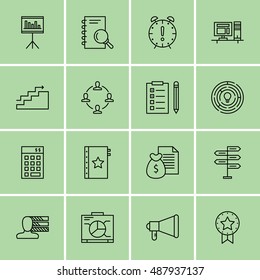 Set Of Project Management Icons On Statistics, Planning, Graph And More. Premium Quality EPS10 Vector Illustration For Mobile, App, UI Design.