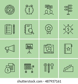Set Of Project Management Icons On Statistics, Planning, Graph And More. Premium Quality EPS10 Vector Illustration For Mobile, App, UI Design.