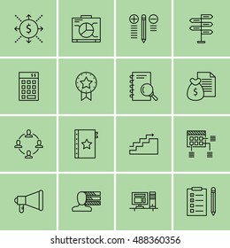 Set Of Project Management Icons On Personality, Research, Decision Making And More. Premium Quality EPS10 Vector Illustration For Mobile, App, UI Design.