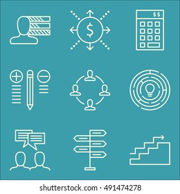 Set Of Project Management Icons On Personality, Decision Making, Creativity And More. Premium Quality EPS10 Vector Illustration For Mobile, App, UI Design.