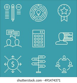 Set Of Project Management Icons On Personality, Teamwork, Investment And More. Premium Quality EPS10 Vector Illustration For Mobile, App, UI Design.