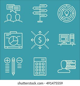 Set Of Project Management Icons On Personality, Creativity, Workspace And More. Premium Quality EPS10 Vector Illustration For Mobile, App, UI Design.