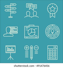 Set Of Project Management Icons On Award, Personality, Investment And More. Premium Quality EPS10 Vector Illustration For Mobile, App, UI Design.
