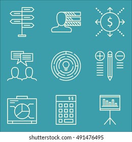 Set Of Project Management Icons On Graph, Decision Making, Investment And More. Premium Quality EPS10 Vector Illustration For Mobile, App, UI Design.