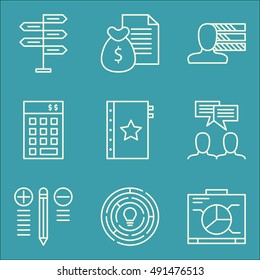 Set Of Project Management Icons On Investment, Creativity, Best Solution And More. Premium Quality EPS10 Vector Illustration For Mobile, App, UI Design.
