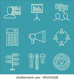 Set Of Project Management Icons On Personality, Investment, Statistics And More. Premium Quality EPS10 Vector Illustration For Mobile, App, UI Design.