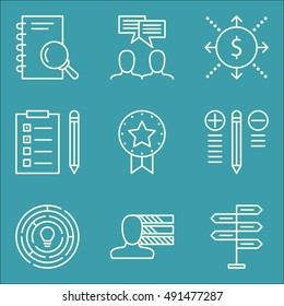 Set Of Project Management Icons On Creativity, Award, Task List And More. Premium Quality EPS10 Vector Illustration For Mobile, App, UI Design.
