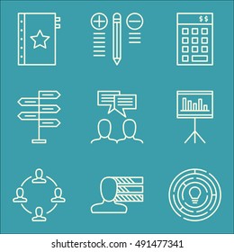 Set Of Project Management Icons On Best Solution, Personality, Statistics And More. Premium Quality EPS10 Vector Illustration For Mobile, App, UI Design.