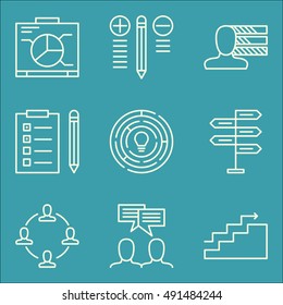 Set Of Project Management Icons On Creativity, Decision Making, Personality And More. Premium Quality EPS10 Vector Illustration For Mobile, App, UI Design.