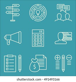 Set Of Project Management Icons On Personality, Task List, Creativity And More. Premium Quality EPS10 Vector Illustration For Mobile, App, UI Design.