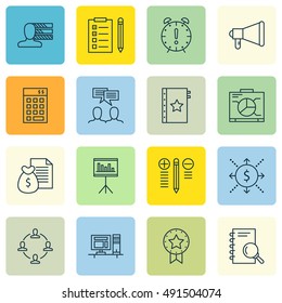 Set Of Project Management Icons On Cash Flow, Best Solution, Task List And More. Premium Quality EPS10 Vector Illustration For Mobile, App, UI Design.