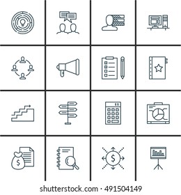 Set Of Project Management Icons On Creativity, Investment, Task List And More. Premium Quality EPS10 Vector Illustration For Mobile, App, UI Design.
