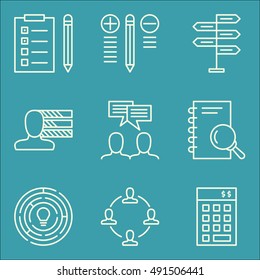 Set Of Project Management Icons On Personality, Best Solution, Teamwork And More. Premium Quality EPS10 Vector Illustration For Mobile, App, UI Design.