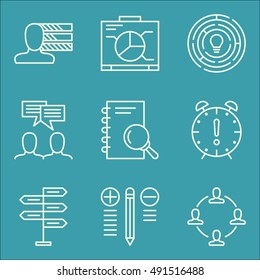 Set Of Project Management Icons On Personality, Decision Making, Creativity And More. Premium Quality EPS10 Vector Illustration For Mobile, App, UI Design.