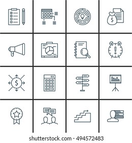 Set Of Project Management Icons On Investment, Cash Flow, Money Revenue And More. Premium Quality EPS10 Vector Illustration For Mobile, App, UI Design.