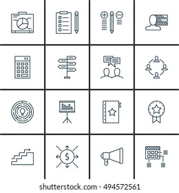 Set Of Project Management Icons On Planning, Statistics, Investment And More. Premium Quality EPS10 Vector Illustration For Mobile, App, UI Design.