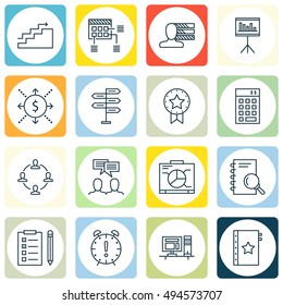 Set Of Project Management Icons On Investment, Research, Team Meeting And More. Premium Quality EPS10 Vector Illustration For Mobile, App, UI Design.