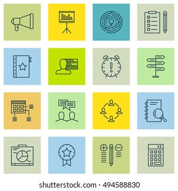 Set Of Project Management Icons On Research, Statistics, Decision Making And More. Premium Quality EPS10 Vector Illustration For Mobile, App, UI Design.