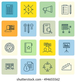 Set Of Project Management Icons On Investment, Team Meeting, Best Solution And More. Premium Quality EPS10 Vector Illustration For Mobile, App, UI Design.