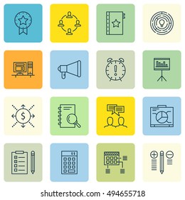 Set Of Project Management Icons On Best Solution, Research, Cash Flow And More. Premium Quality EPS10 Vector Illustration For Mobile, App, UI Design.