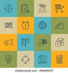 Set Of Project Management Icons On Deadline, Teamwork, Best Solution And More. Premium Quality EPS10 Vector Illustration For Mobile, App, UI Design.