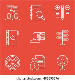 Set Of Project Management Icons On Innovation, Decision Making, Analysis And More. Includes Innovation, Warranty, Discussion And Other Vector Icons.