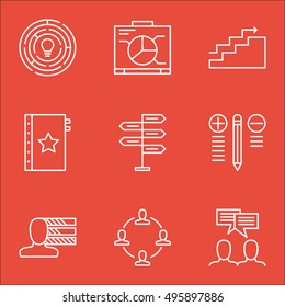 Set Of Project Management Icons On Board, Collaboration, Decision Making And More. Includes Opportunity, Collaboration, Growth And Other Vector Icons.