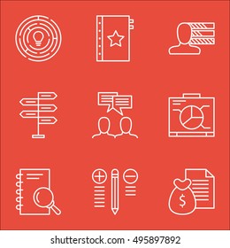 Set Of Project Management Icons On Decision Making, Opportunity, Board And More. Includes Warranty, Personal Skills, Board And Other Vector Icons.