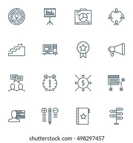 Set Of Project Management Icons On Decision Making, Innovation, Board And More. Includes Opportunity, Board, Schedule And Other Vector Icons.