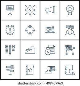 Set Of Project Management Icons On Collaboration, Growth, Warranty And Other Topics. Editable Vector Illustration. Includes Quality, Flow, Collaboration And More Vector Icons.