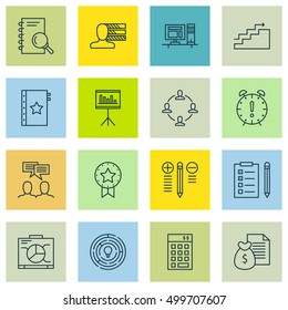 Set Of Project Management Icons On Time Management, Warranty, Growth And Other Topics. Editable Vector Illustration. Includes Idea, Meeting, Quality And More Vector Icons.