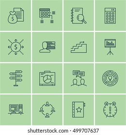 Set Of Project Management Icons On Investment, Time Management, Presentation And Other Topics. Editable Vector Illustration. Includes Flow, Deadline, Brainstorming And More Vector Icons.