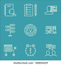 Set Of Project Management Icons On Time Management, Opportunity And Computer Topics. Editable Vector Illustration. Includes Brainstorming, Personality And Making Vector Icons.