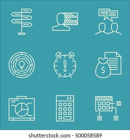 Set Of Project Management Icons On Time Management, Personal Skills And Opportunity Topics. Editable Vector Illustration. Includes Skills, Meeting And Finance Vector Icons.