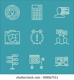 Set Of Project Management Icons On Opportunity, Personal Skills And Discussion Topics. Editable Vector Illustration. Includes Personal, Project And Skills Vector Icons.