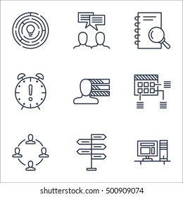 Set Of Project Management Icons On Personal Skills, Discussion And Analysis Topics. Editable Vector Illustration. Includes Meeting, Project And Discussion Vector Icons. Set Of Project Management Icons On Personal Skills, Discussion And Analysis Topics. Editable Vector Illustration. Includes Meeting, Project And Discussion Vector Icons.