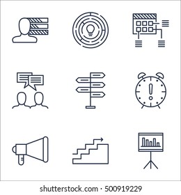 Set Of Project Management Icons On Innovation, Schedule And Personal Skills Topics. Editable Vector Illustration. Includes Deadline, Schedule And Time Vector Icons.