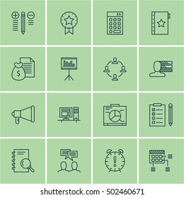 Set Of Project Management Icons On Schedule, Time Management And Reminder Topics. Editable Vector Illustration. Includes Date, Plan And Project Vector Icons.