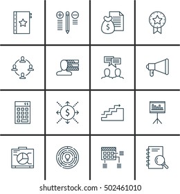 Set Of Project Management Icons On Warranty, Money And Decision Making Topics. Editable Vector Illustration. Includes Cash, Flow And Promotion Elements