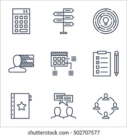 Set Of Project Management Icons On Investment, Personal Skills And Opportunity Topics. Editable Vector Illustration. Includes Reminder, Collaboration And Teamwork Vector Icons.