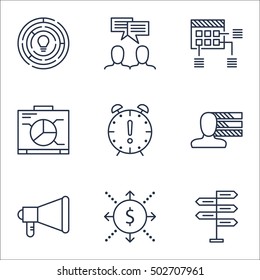 Set Of Project Management Icons On Time Management, Personal Skills And Opportunity Topics. Editable Vector Illustration. Includes Presentation, Personal And Time Vector Icons.