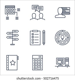 Set Of Project Management Icons On Schedule, Personal Skills And Innovation Topics. Editable Vector Illustration. Includes Management, Quality And Team Vector Icons.