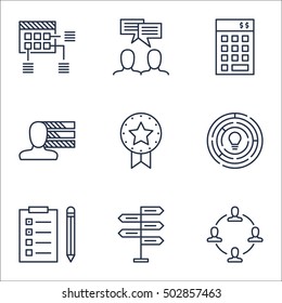 Set Of Project Management Icons On Investment, Opportunity And Personal Skills Topics. Editable Vector Illustration. Includes Skills, Collaboration And Teamwork Vector Icons.